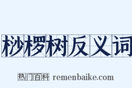 桫椤树反义词是什么意思的图片